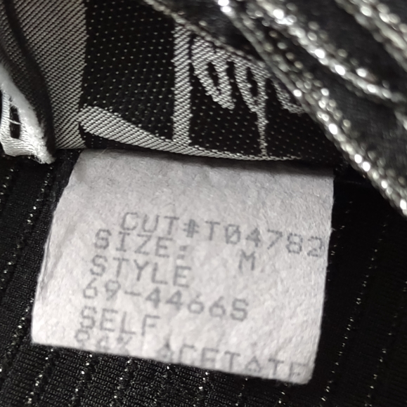 Tadashi vintage halter high neck lurex top flare skirt cocktail dress - Picture 6 of 11